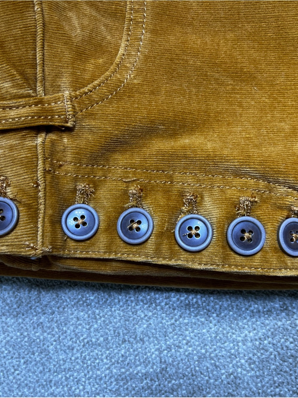Pilcro Skinny High Rise Corduroy Jeans in Cedar 27 - Picture 11 of 13